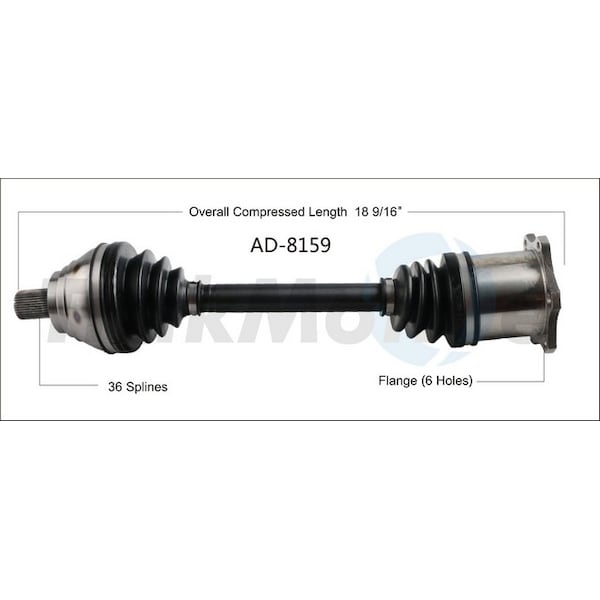 Surtrack Axle Cv Axle Shaft, Ad-8159 AD-8159 - main